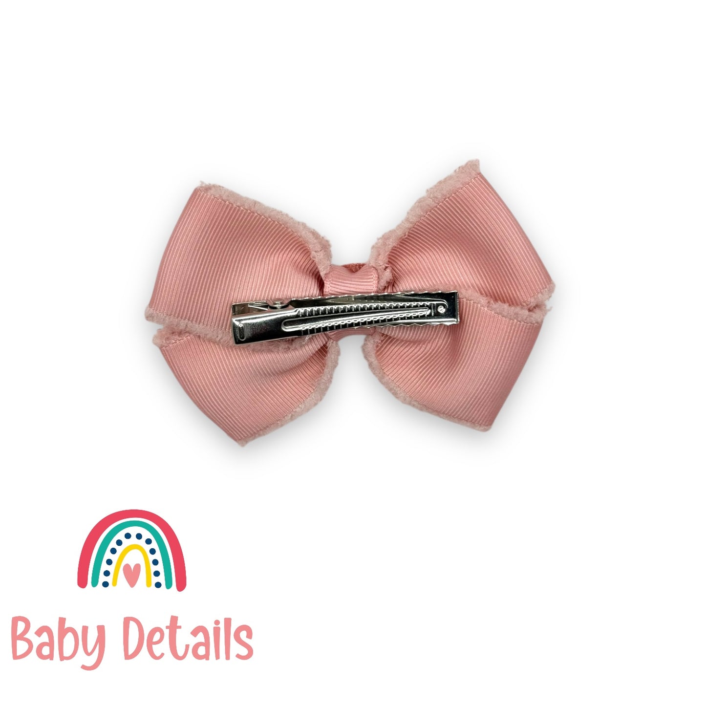 Timeless Bow Hair Clip - Dirty Pink