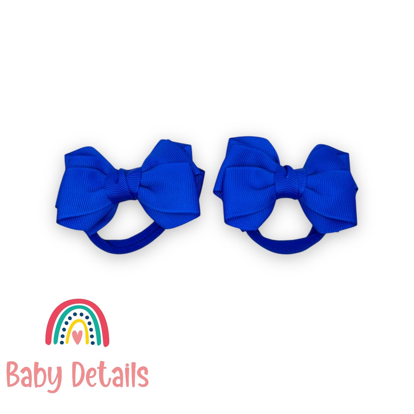 Set of 2 Layers Hair Ties - Royal Blue