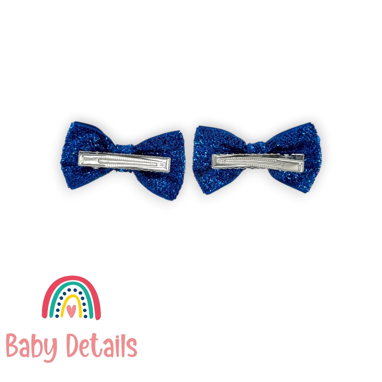 Set of 2 wide Shiny Ribbon - Blue