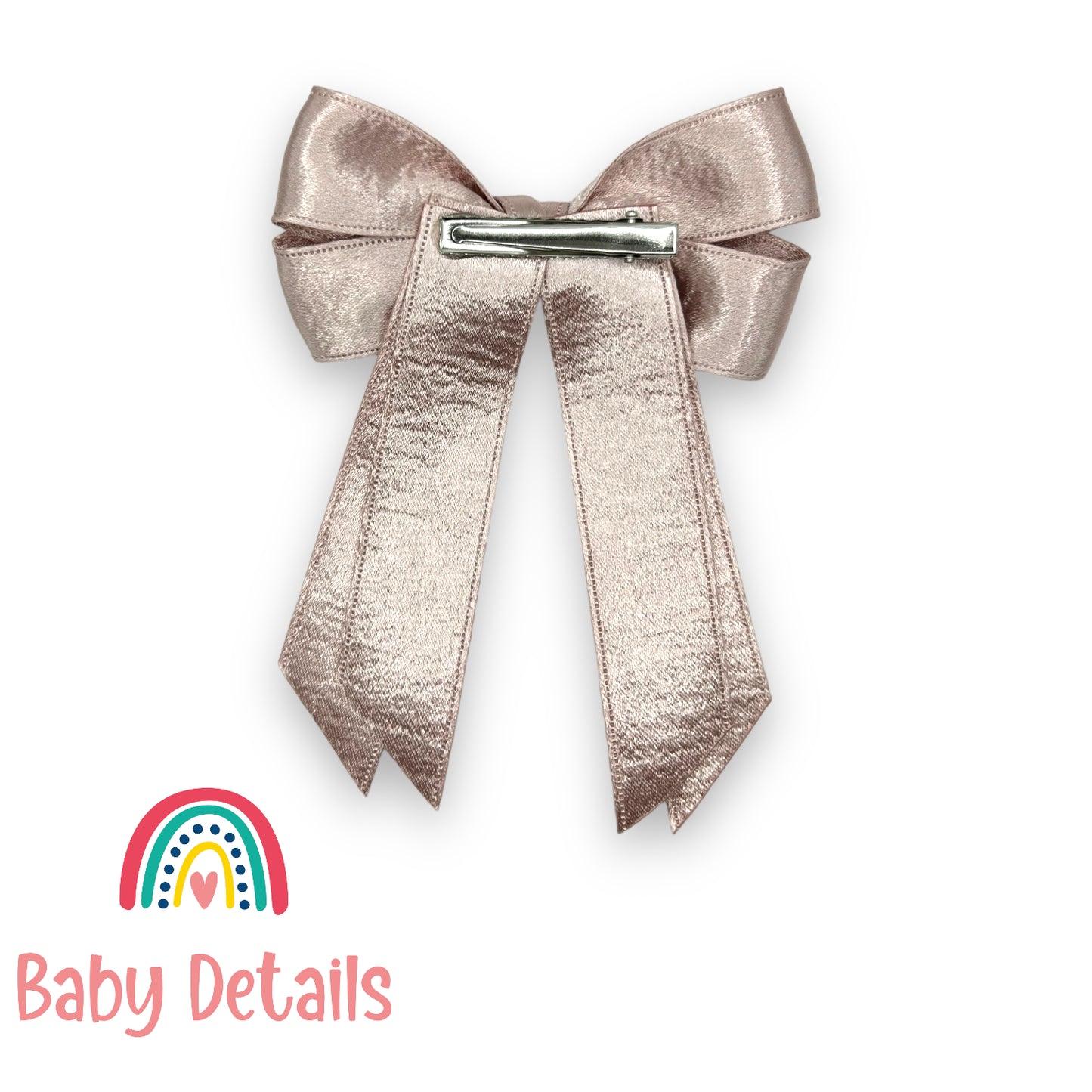 Long Double Bow - Rose Gold