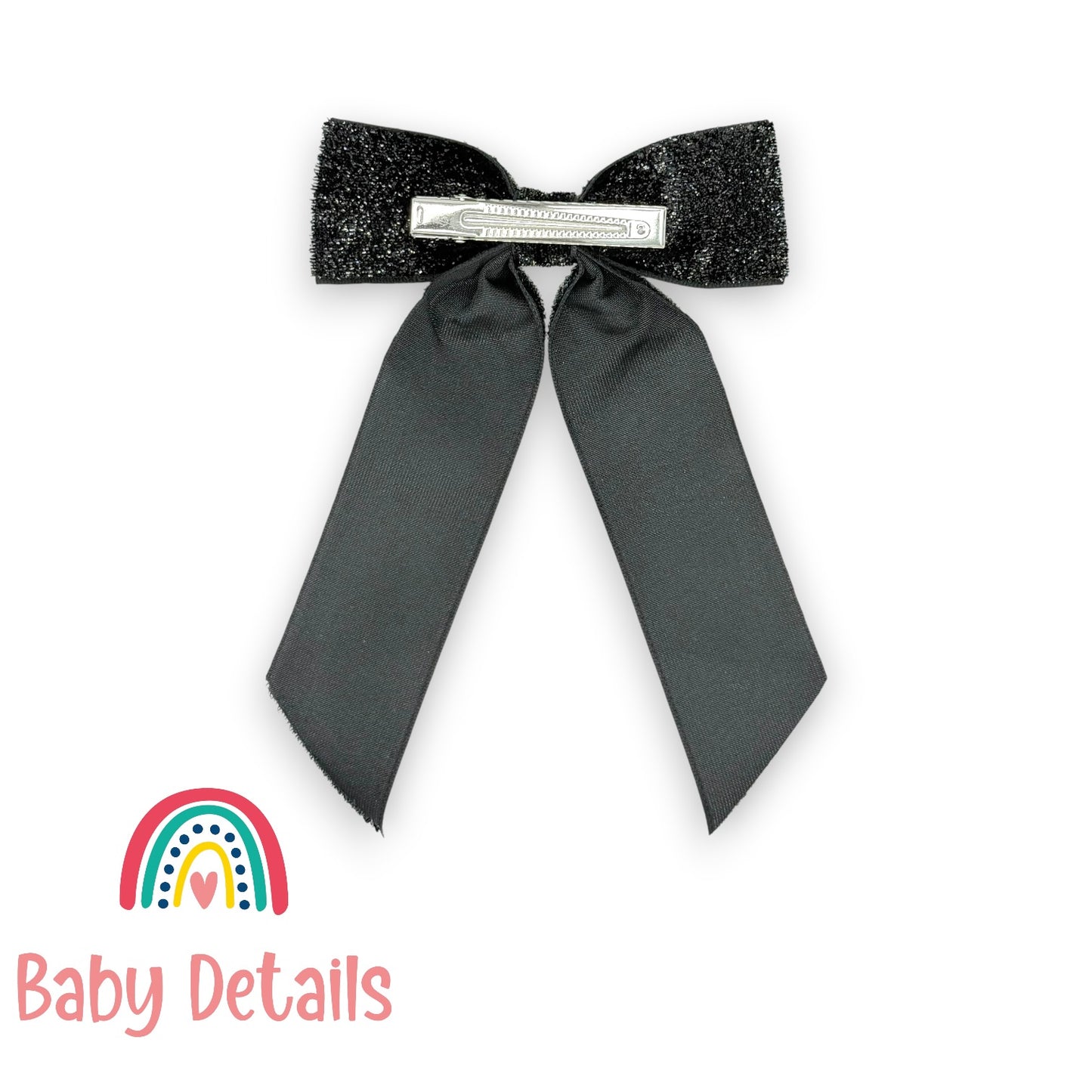 Wide Long Shiny Ribbon - Black