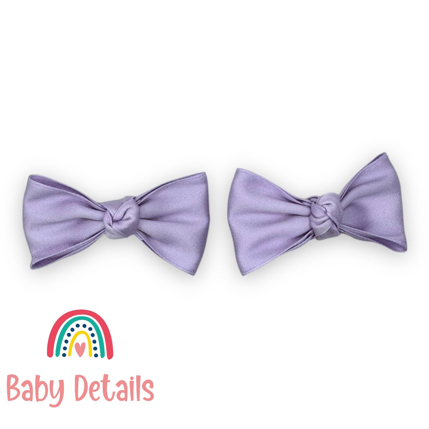 Set of 2 Classic Knot Bows - Purple