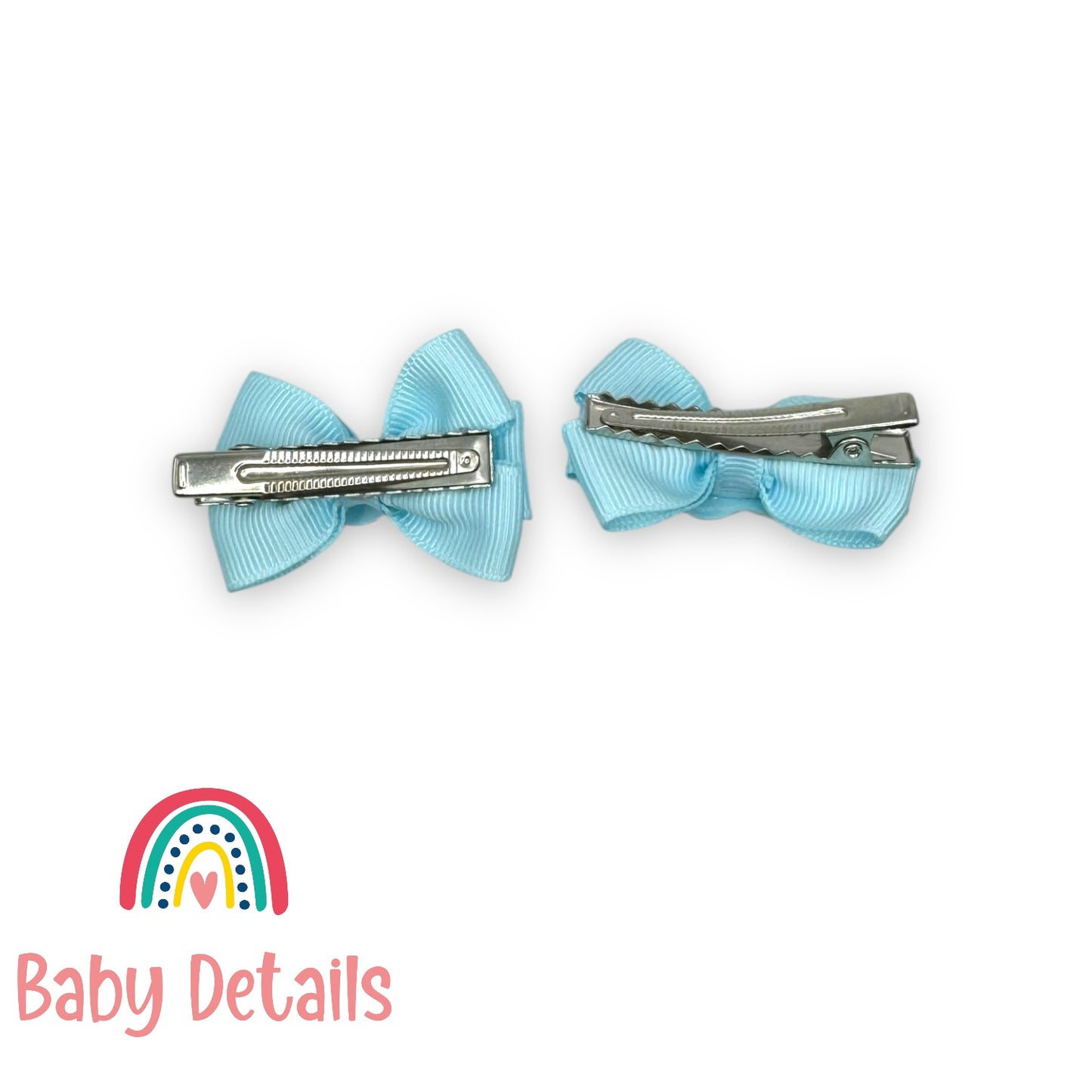 مشابك قلب صغيرة بألوان الباستيل - أزرق