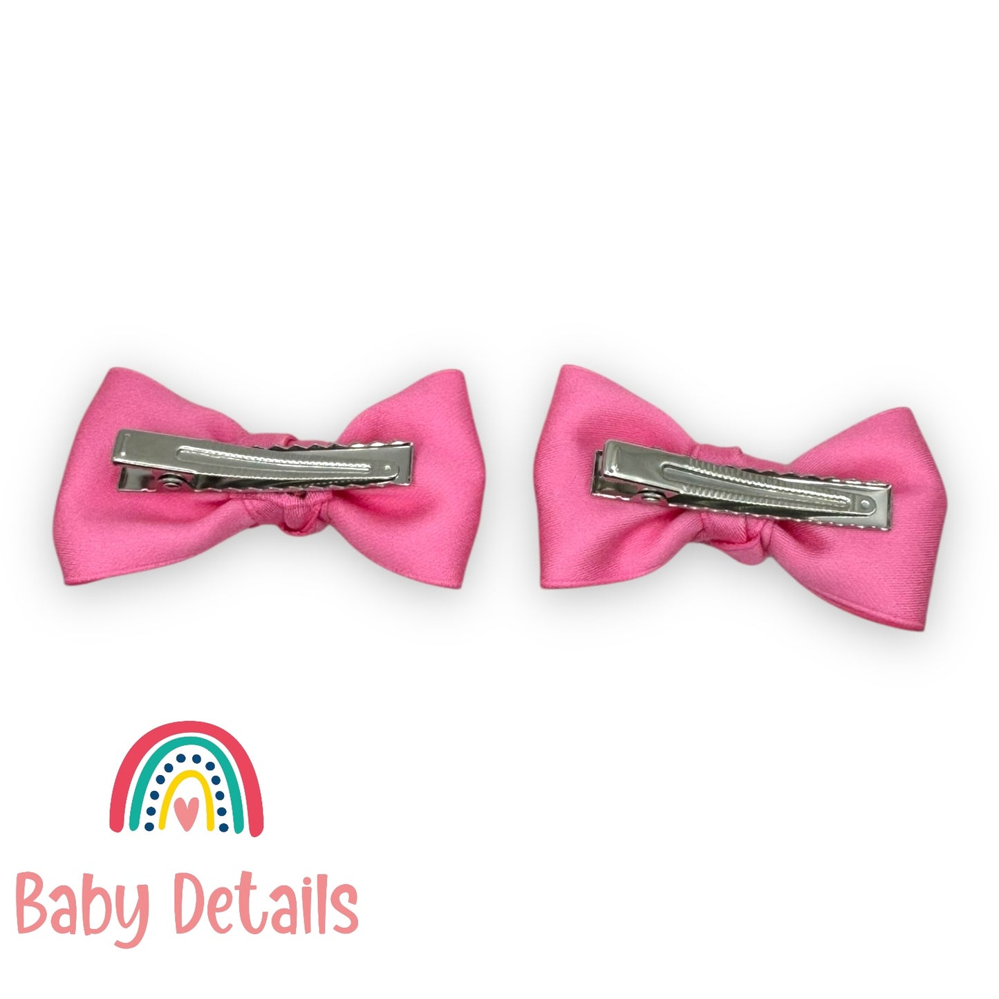 طقم فيونكات بعقدة كلاسيكية - وردي