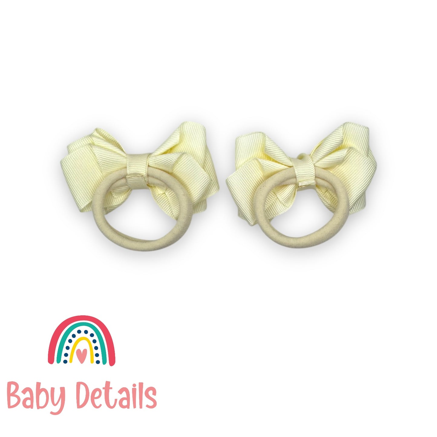 Set of 2 Layers Hair Ties - Off White