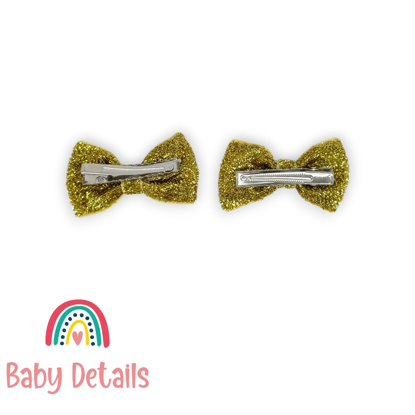 Set of 2 wide Shiny Ribbon - Gold