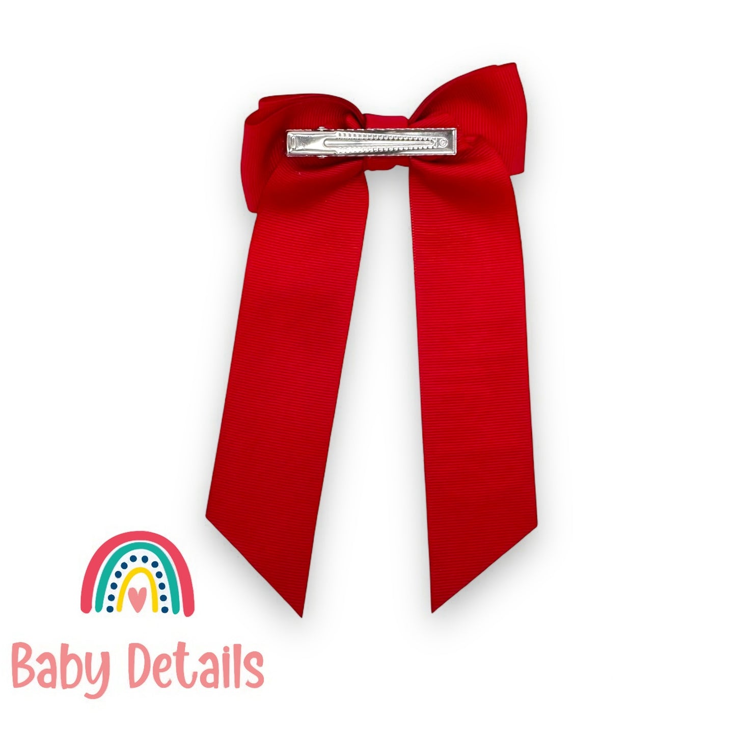 Long Simple Personalized Bow - Red
