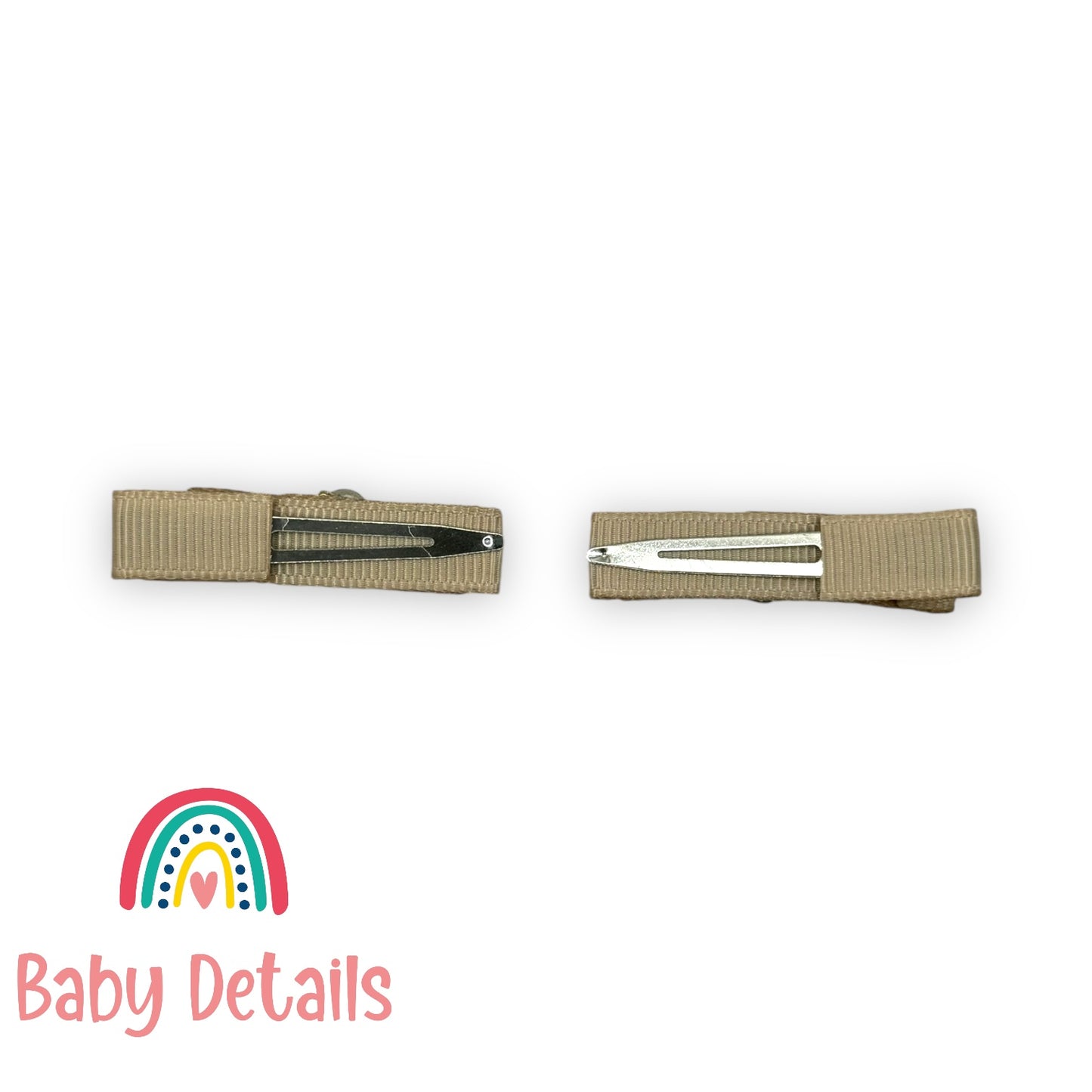 Set of 2 joyful Gem Clips - Beige
