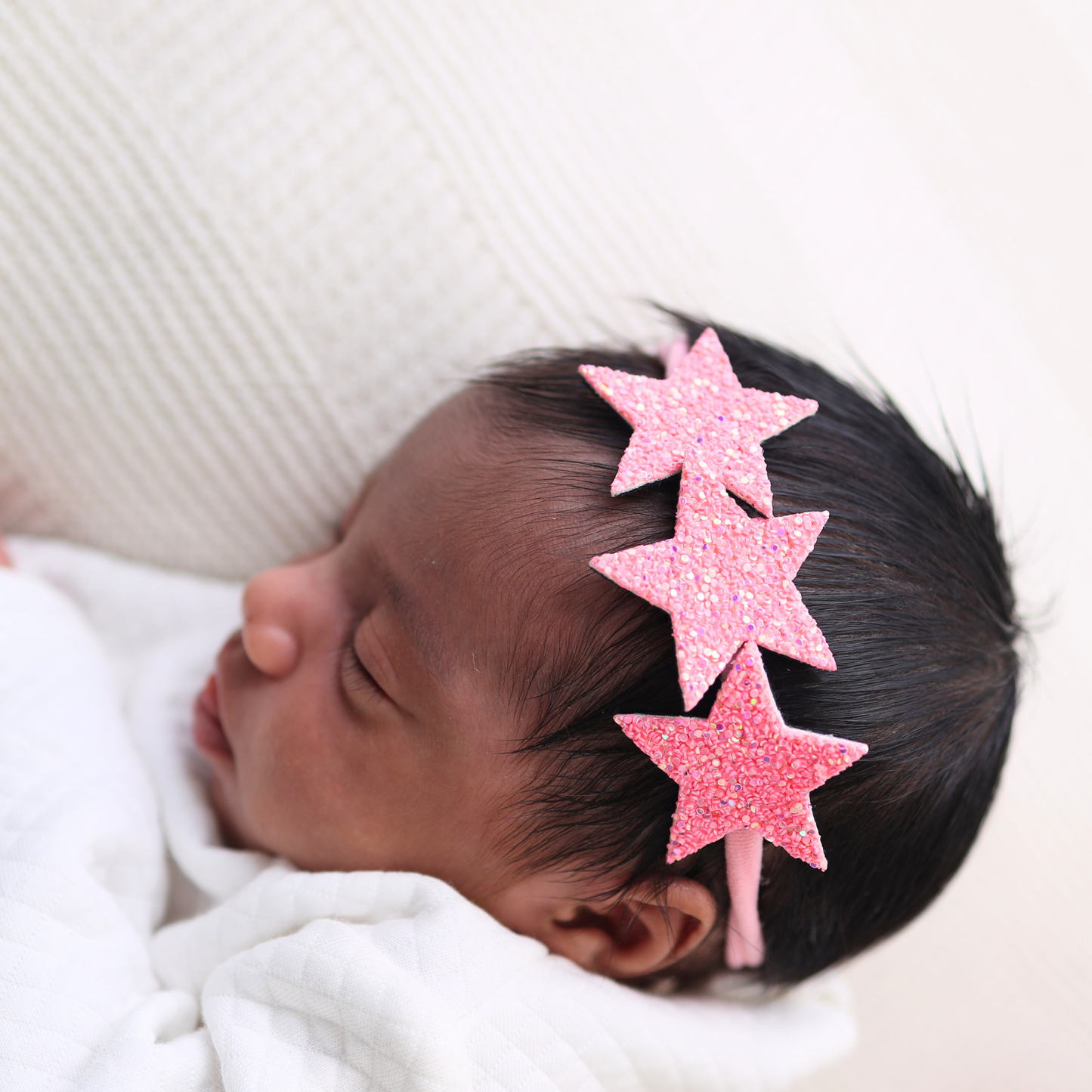 طوق 3 نجوم - وردي مطفي