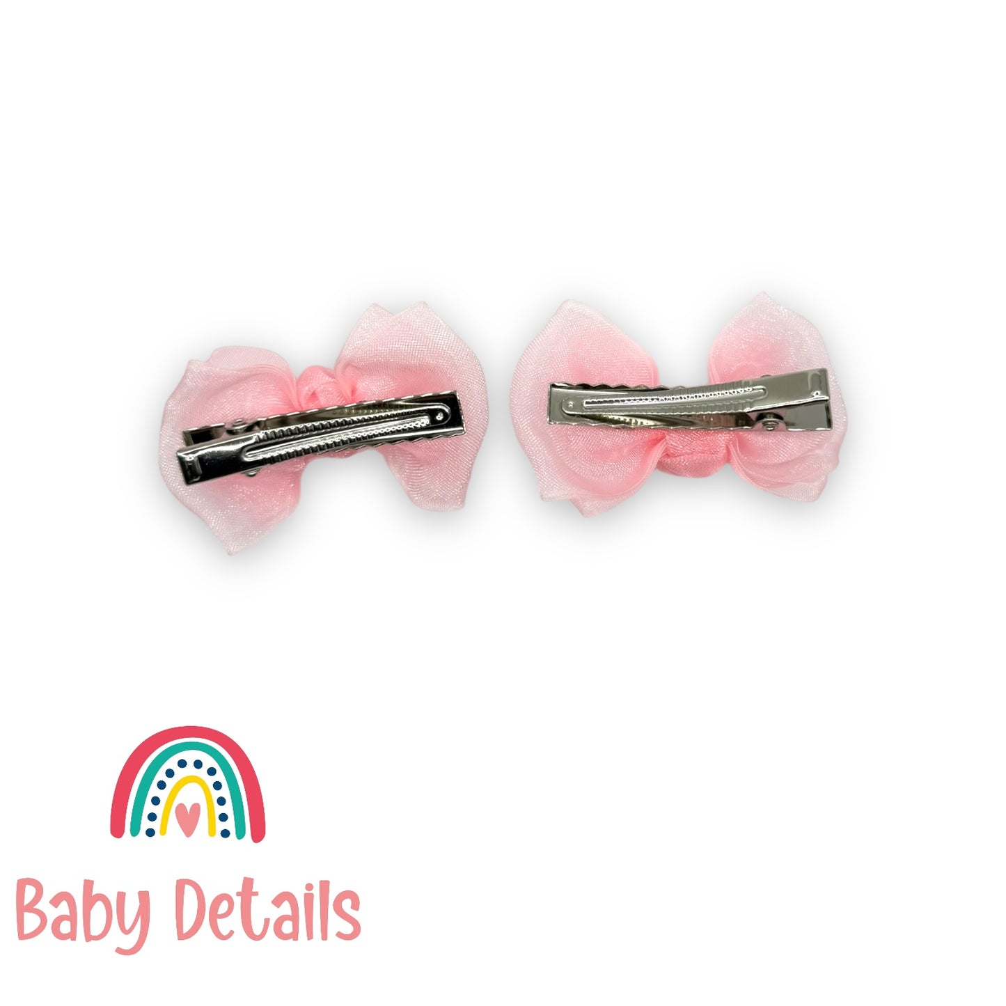 Soft Shine Organza Clips - Light Pink