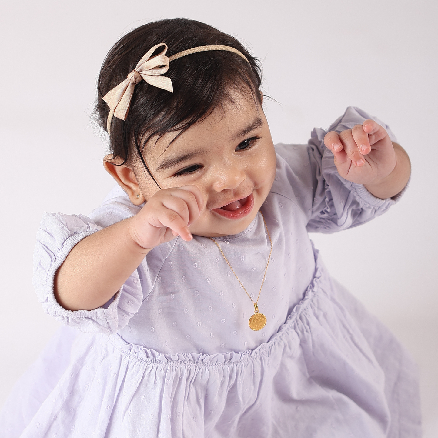 Big Bow Headband - Beige