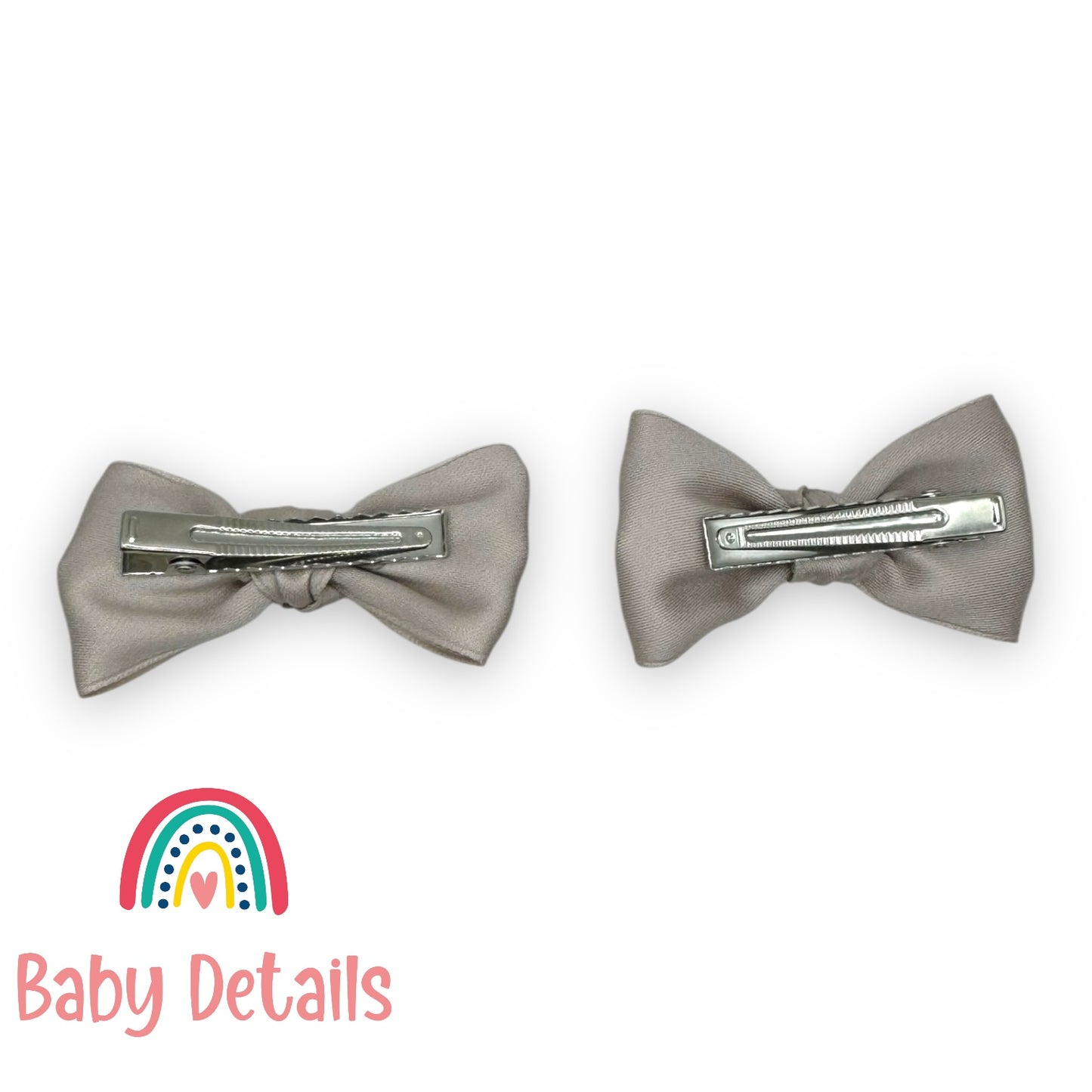 Set of 2 Classic Knot Bows - Beige