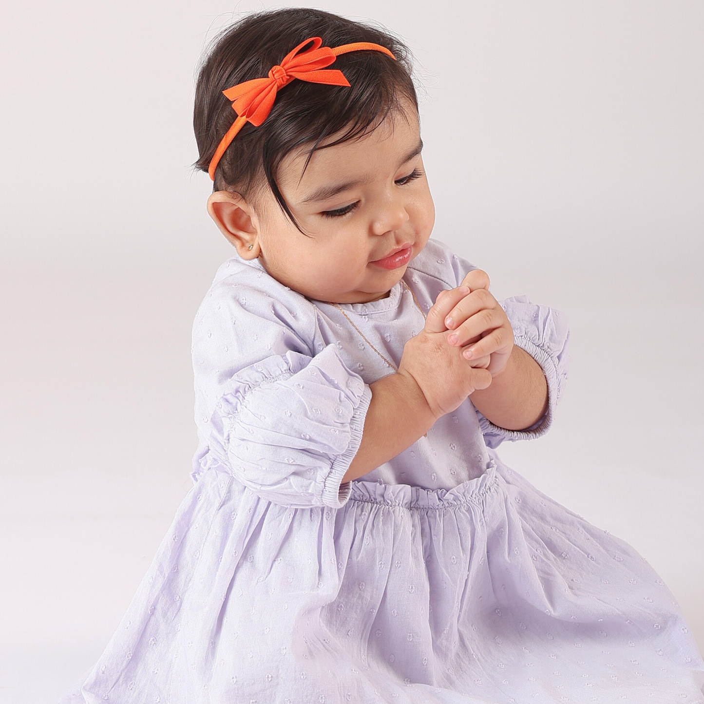 Big Bow Headband - Orange