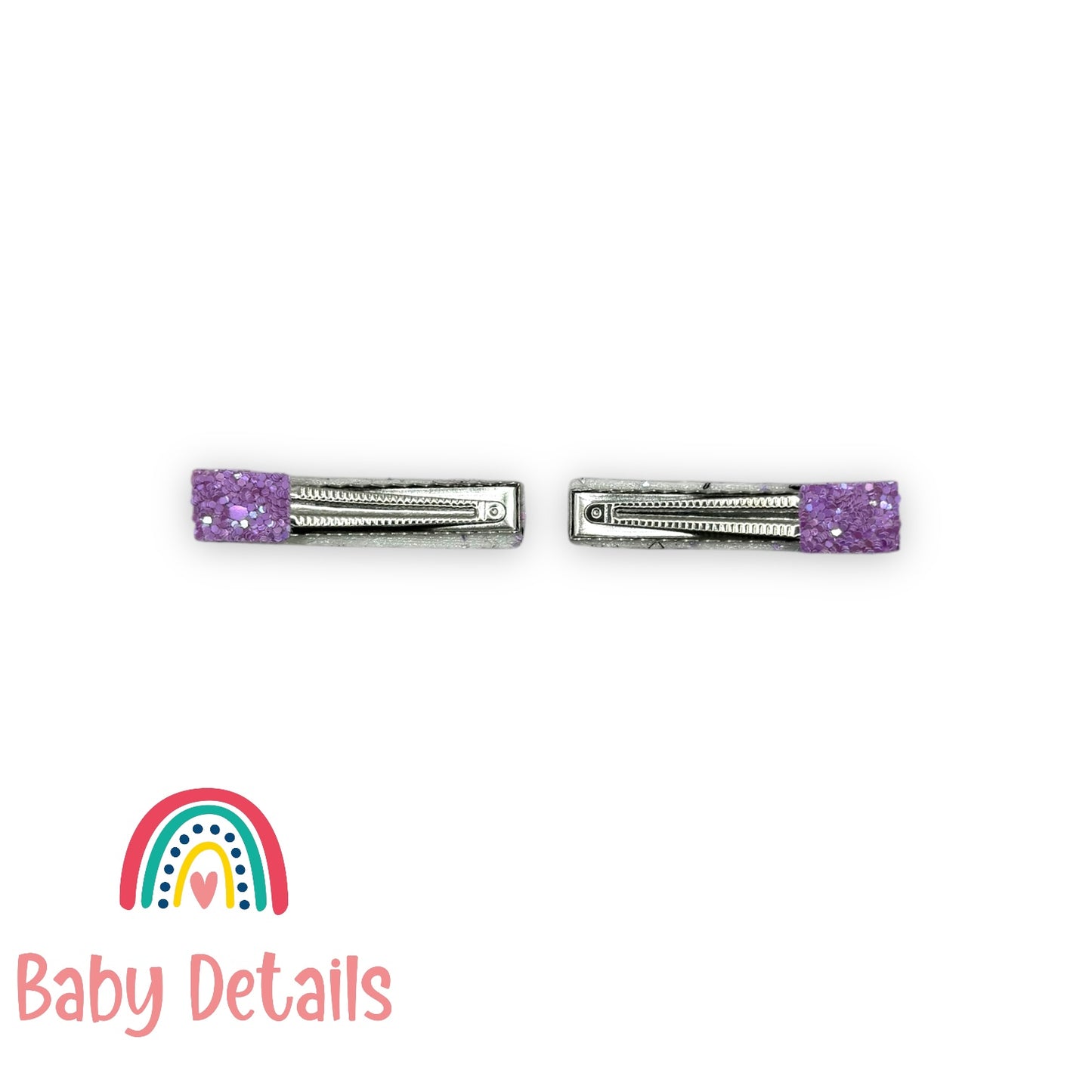 مشابك شعر لامعة - بنفسجي غامق