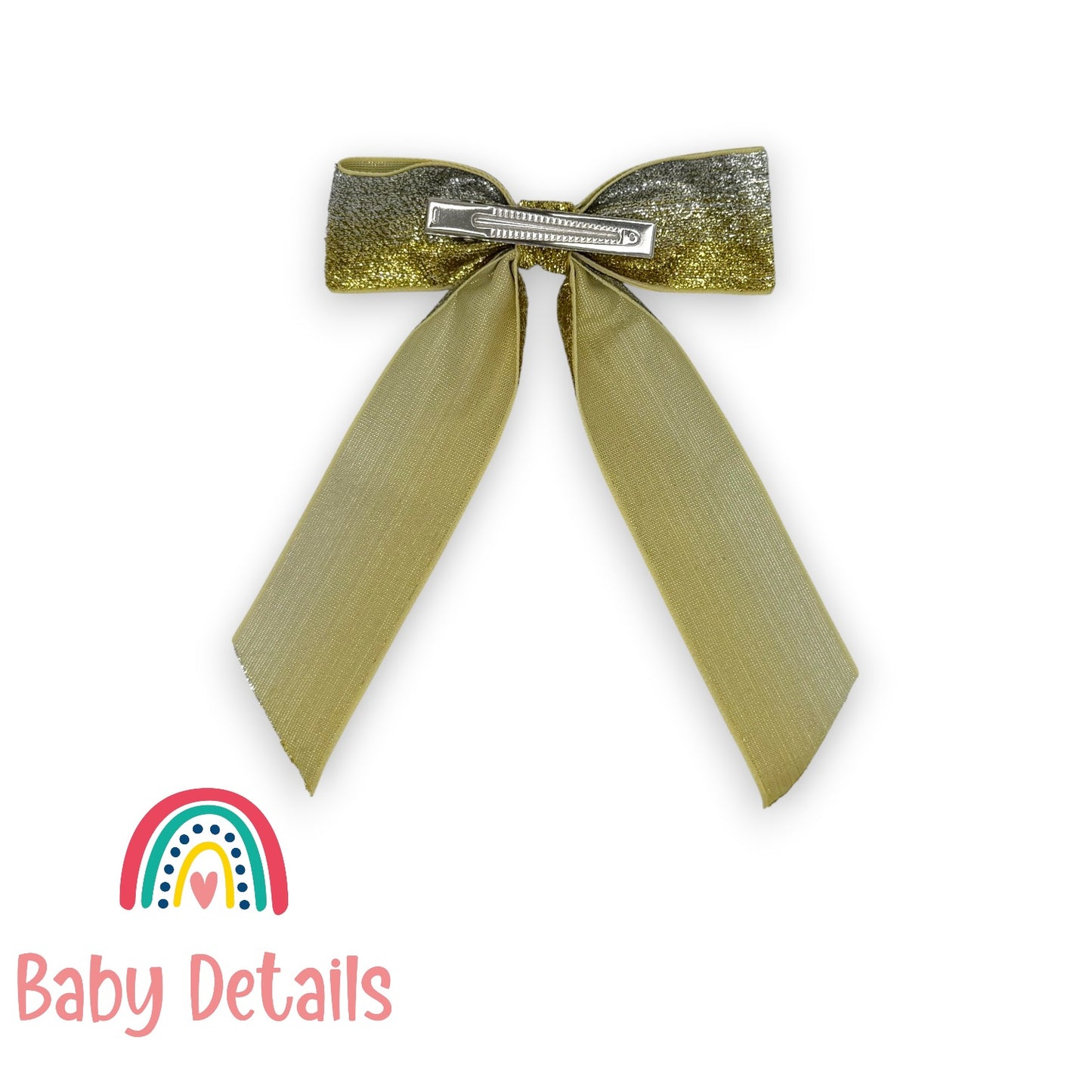Wide Long Shiny Ribbon - Shades of Silver & Gold