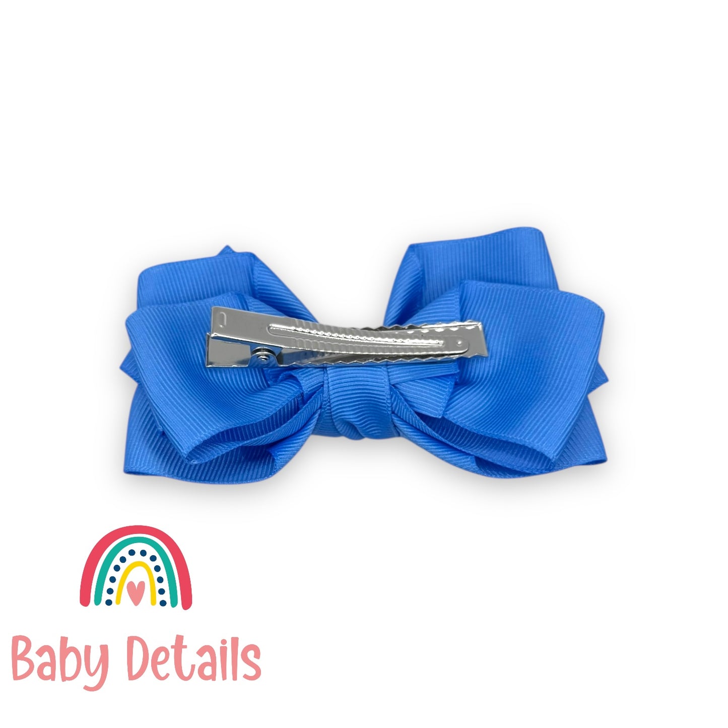 Big Bow Layers Hair Clip - Sky Blue