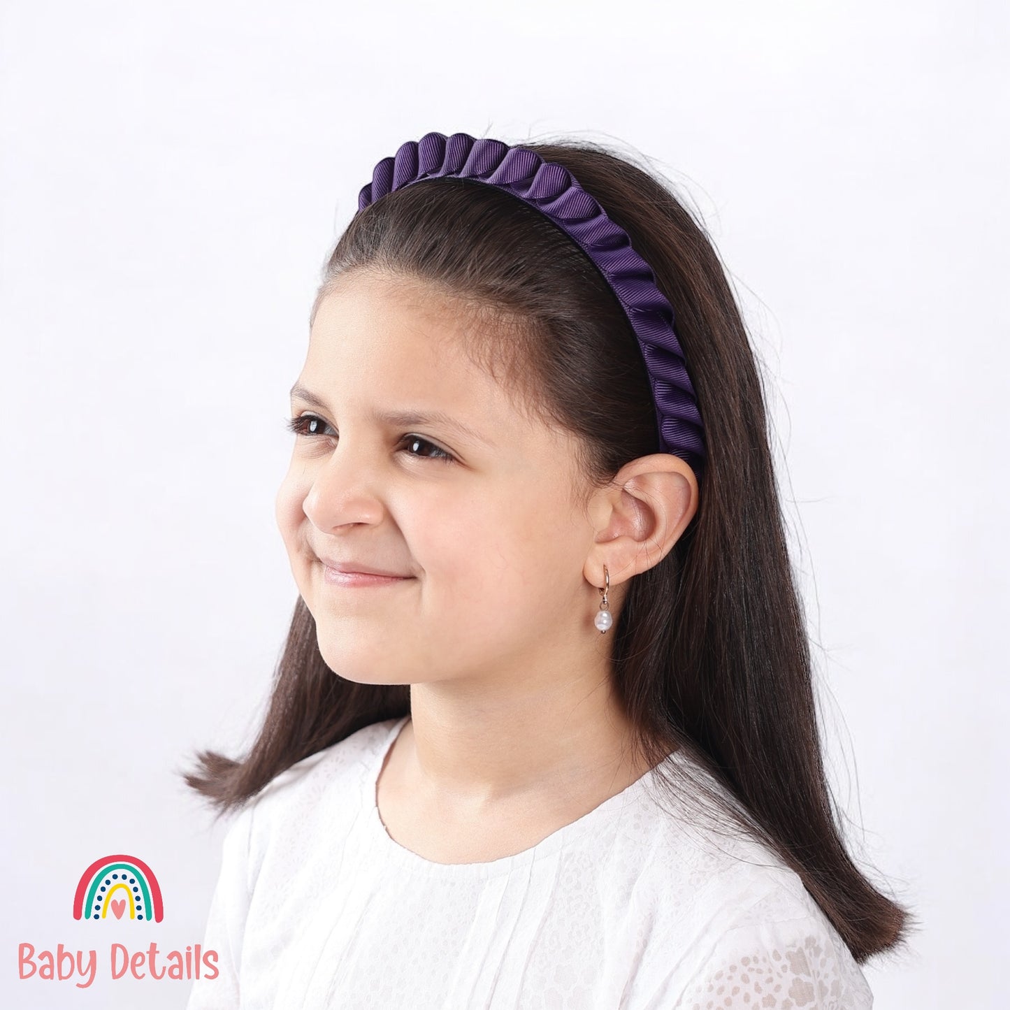 Big Braided Headband - Dark Purple