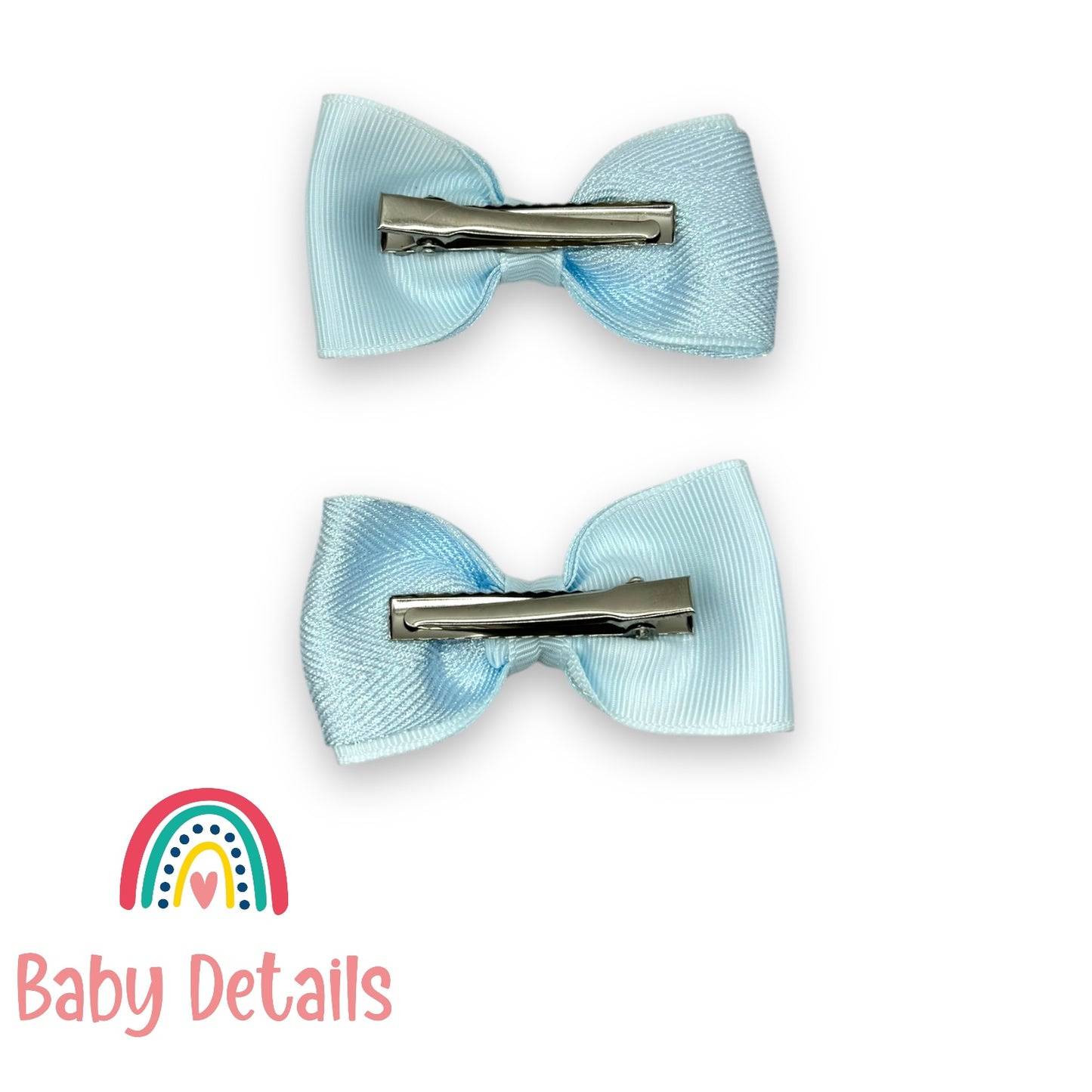 Set of 2 Basic Shiny Bows - Blue