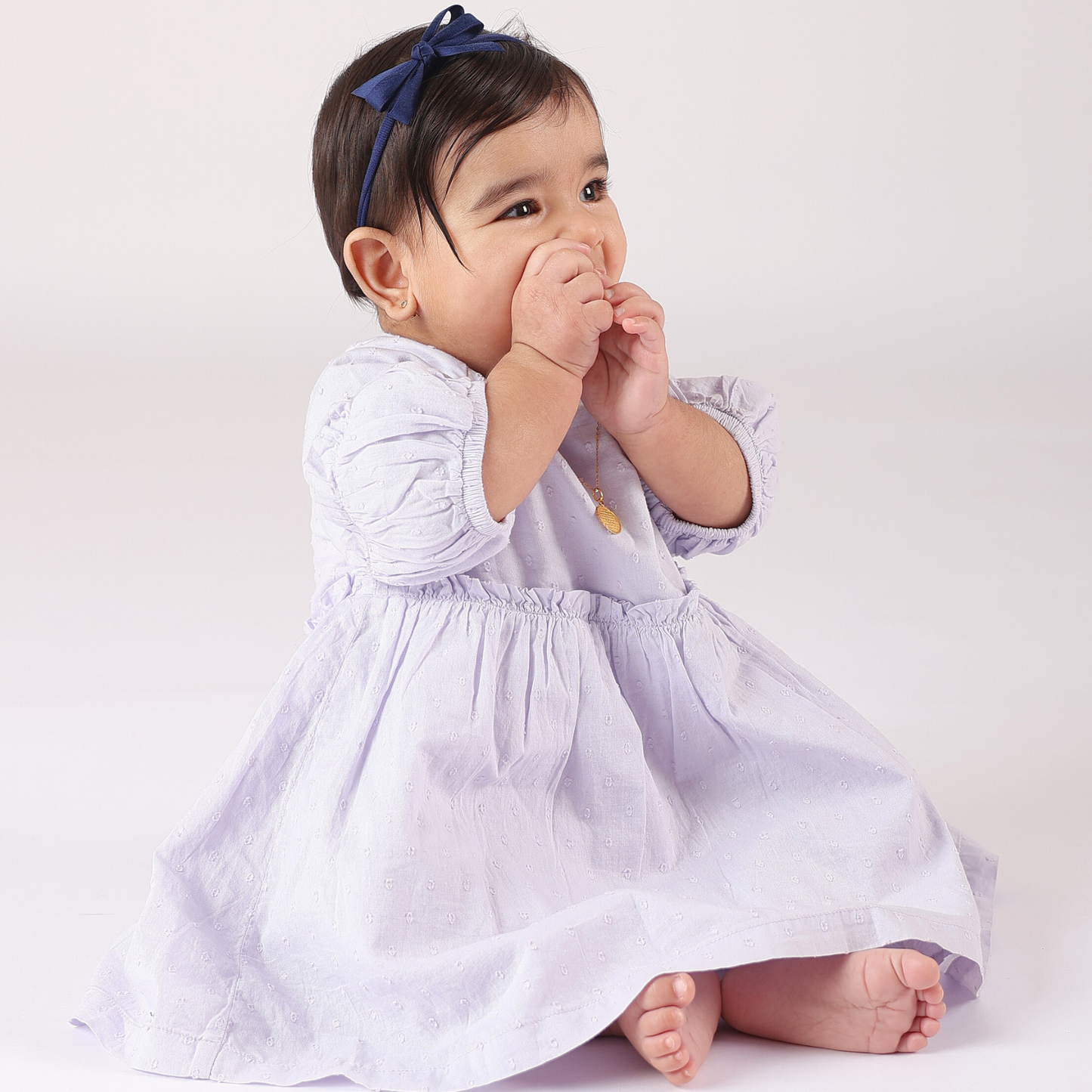 Big Bow Headband - Navy Blue