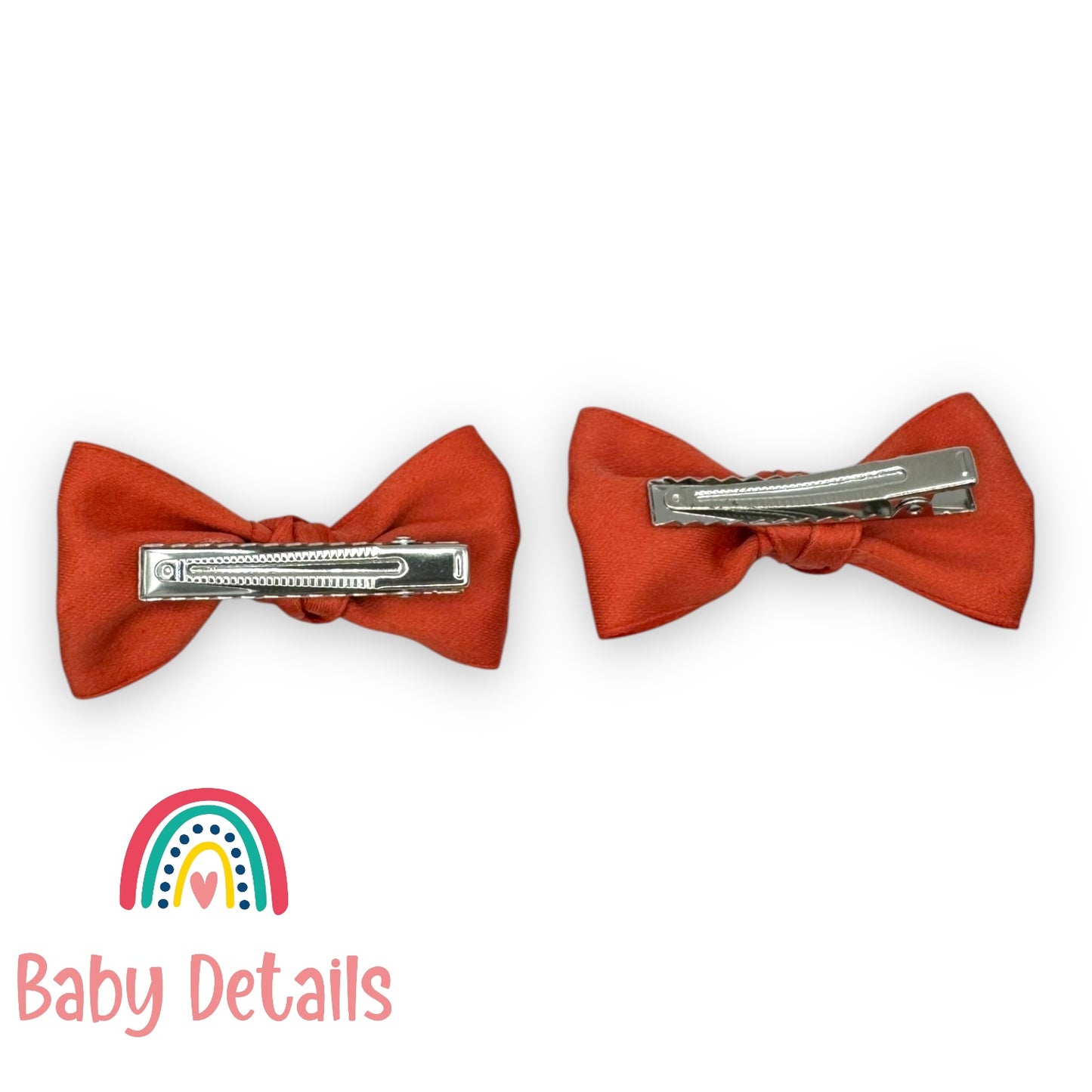 Set of 2 Classic Knot Bows - Orange