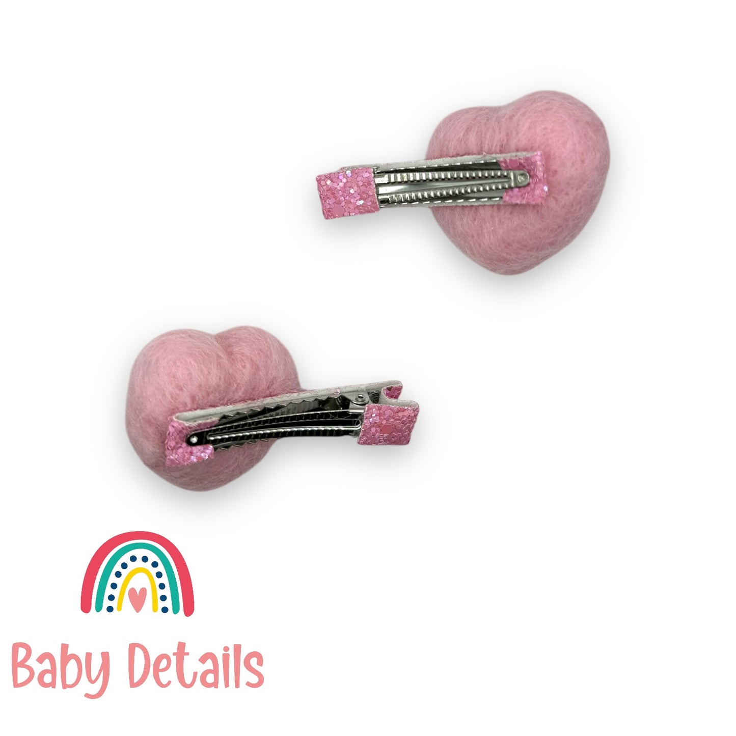 Big Heart Glitter Bars - Pink