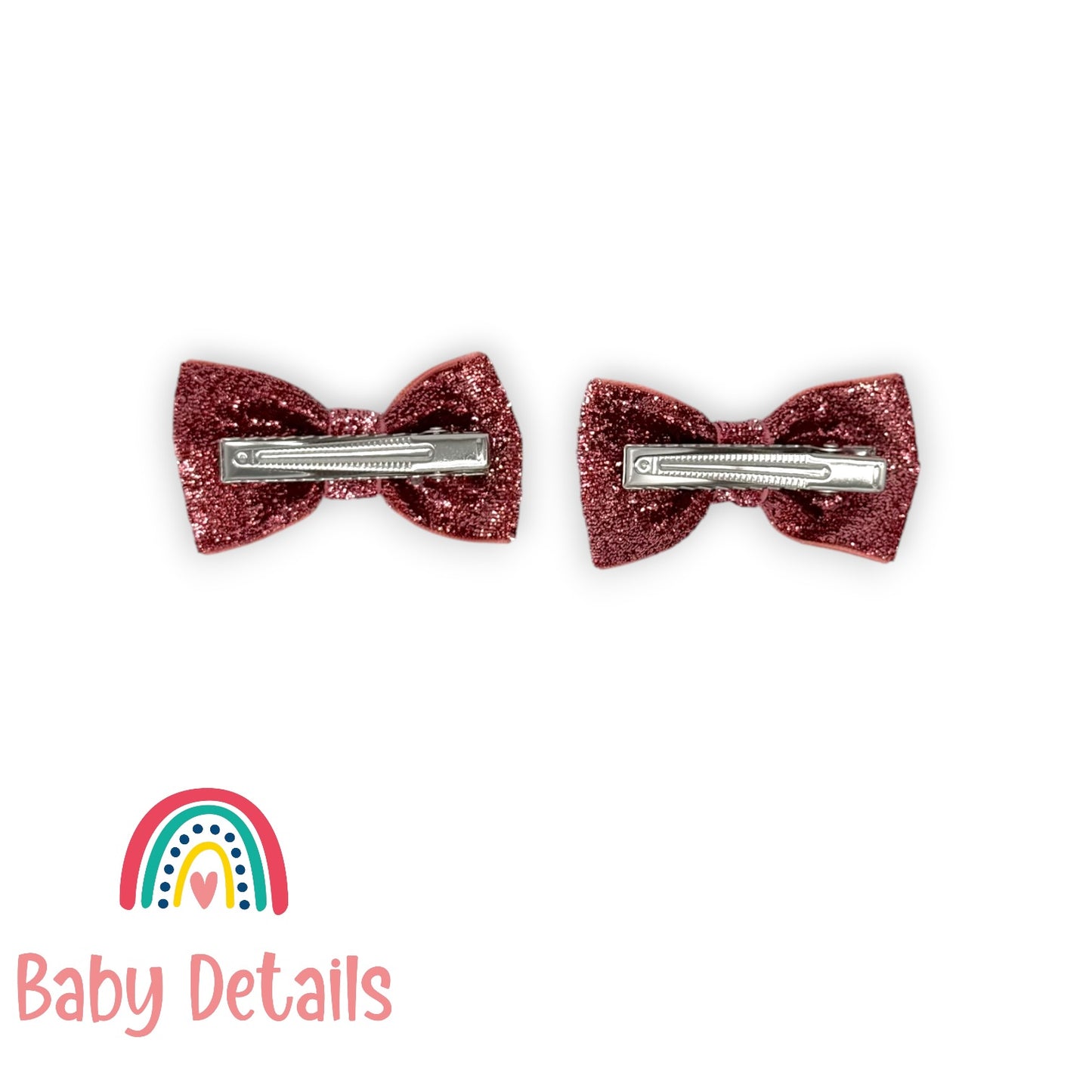 Set of 2 wide Shiny Ribbon - Pink