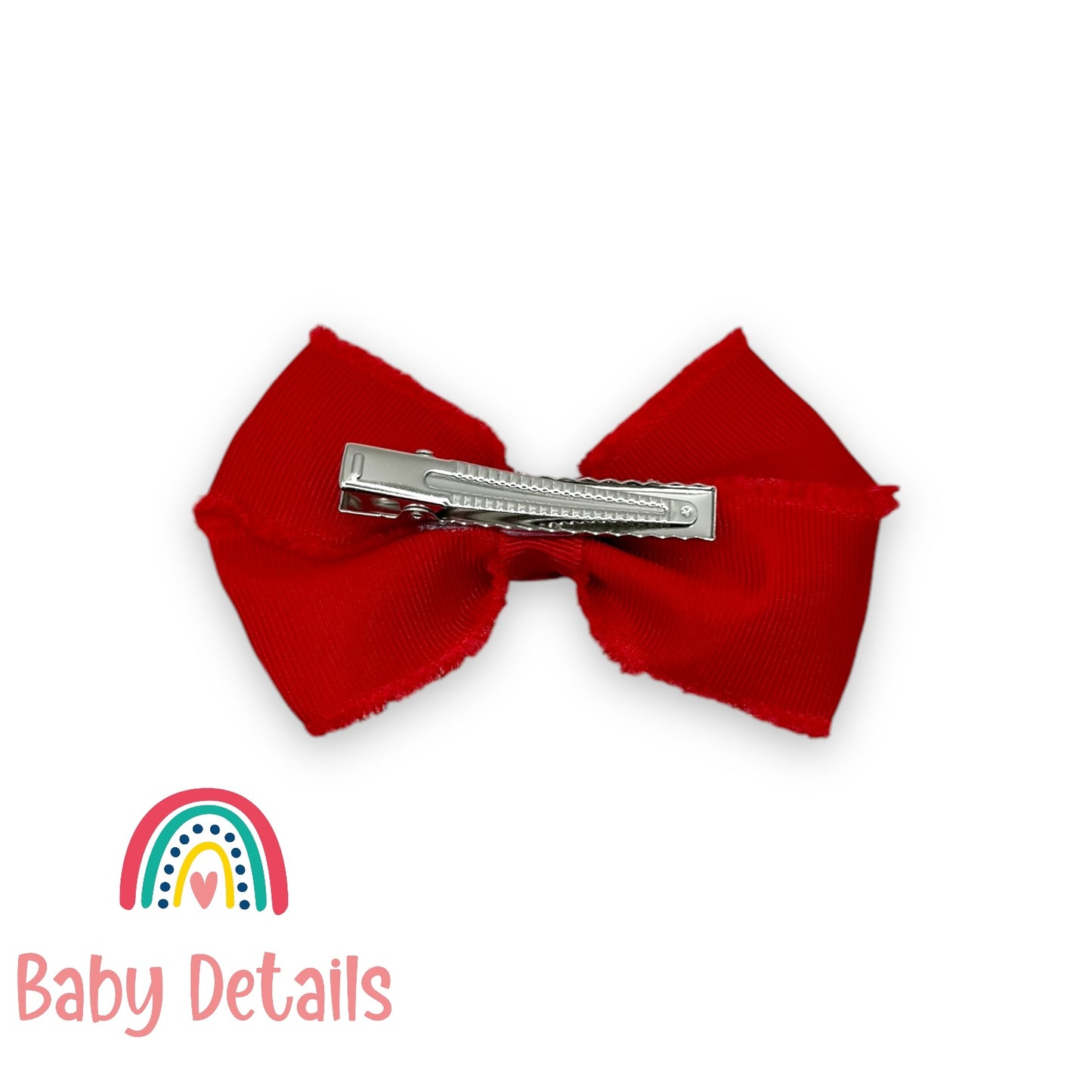 Timeless Bow Hair Clip - Red