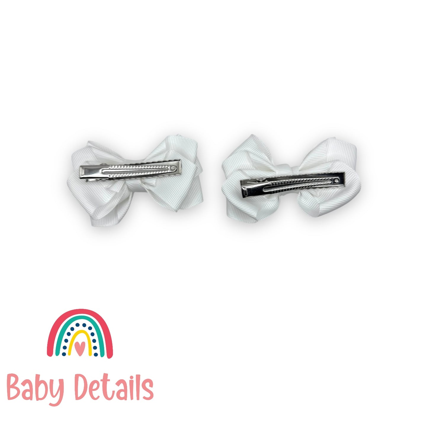 Set of 2 Layers Hair Clip - White