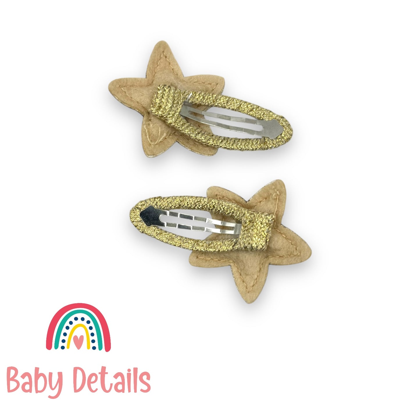 Stars snap clips - Gold