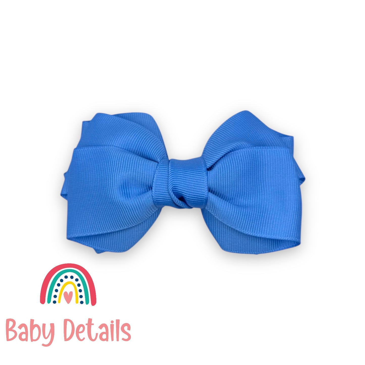 Big Bow Layers Hair Clip - Sky Blue