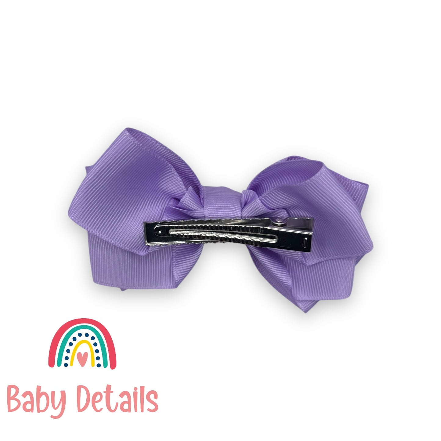 Big Bow Layers Hair Clip - Purple