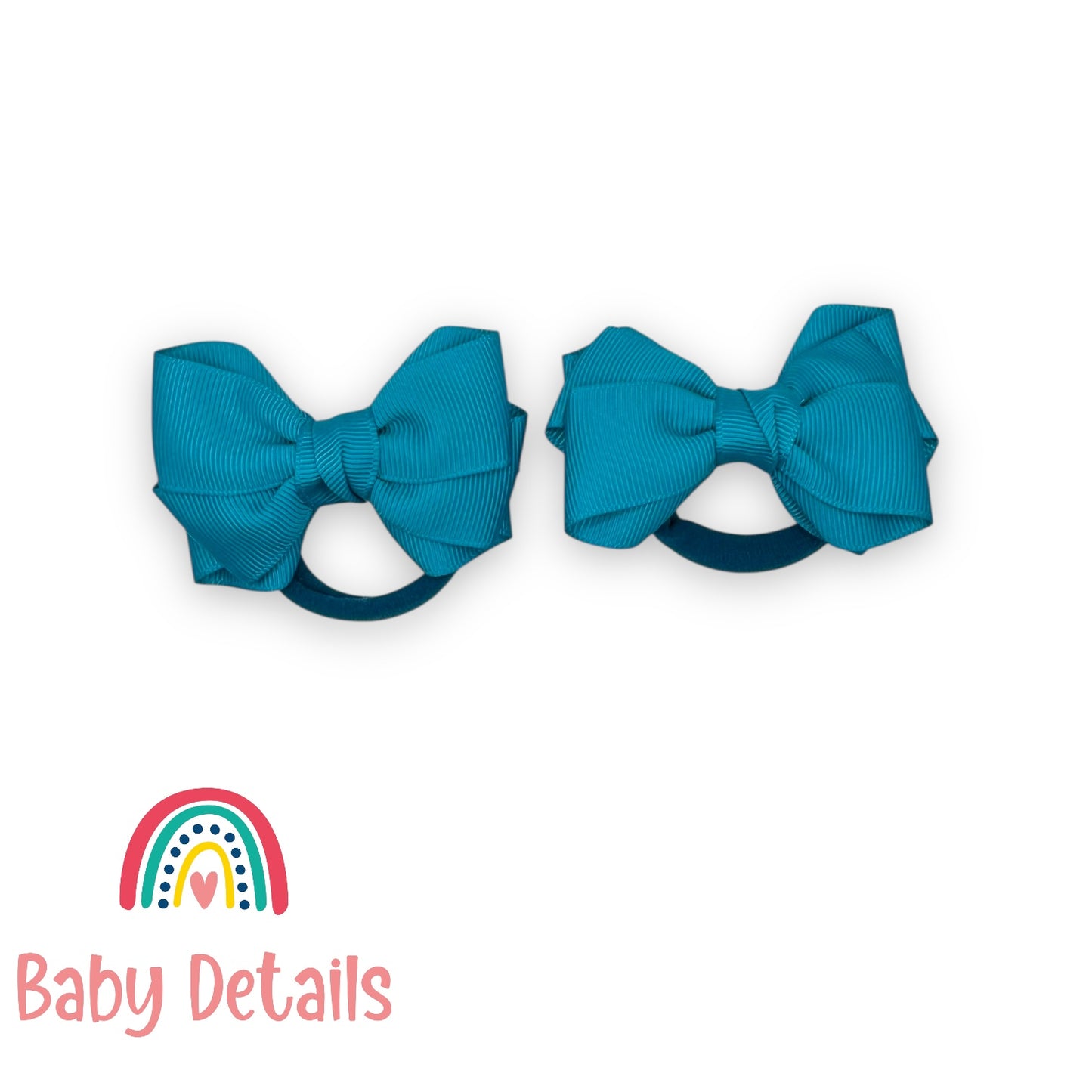 Set of 2 Layers Hair Ties - Pacific Blue