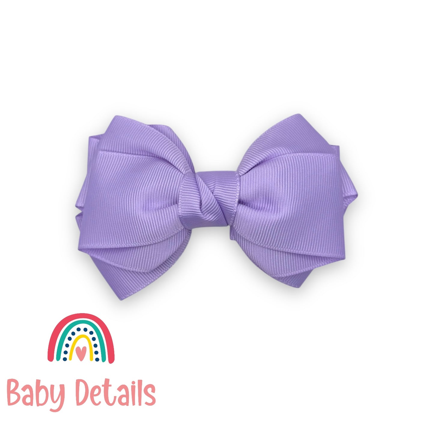 Big Bow Layers Hair Clip - Purple