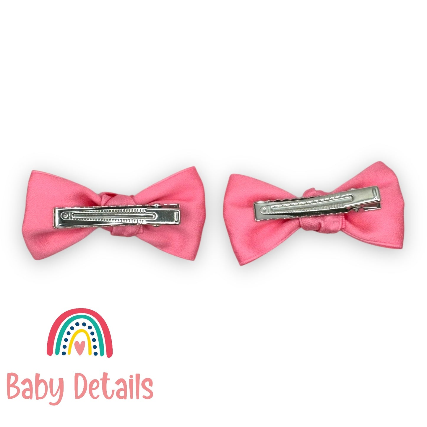 طقم فيونكات بعقدة كلاسيكية - وردي زهري