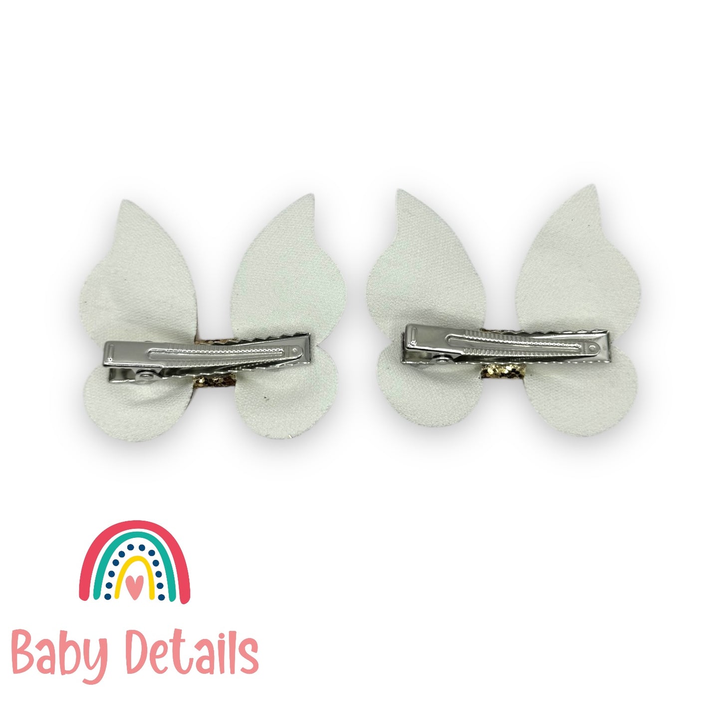 Magic Glitter Butterfly Hair Clips - Purple