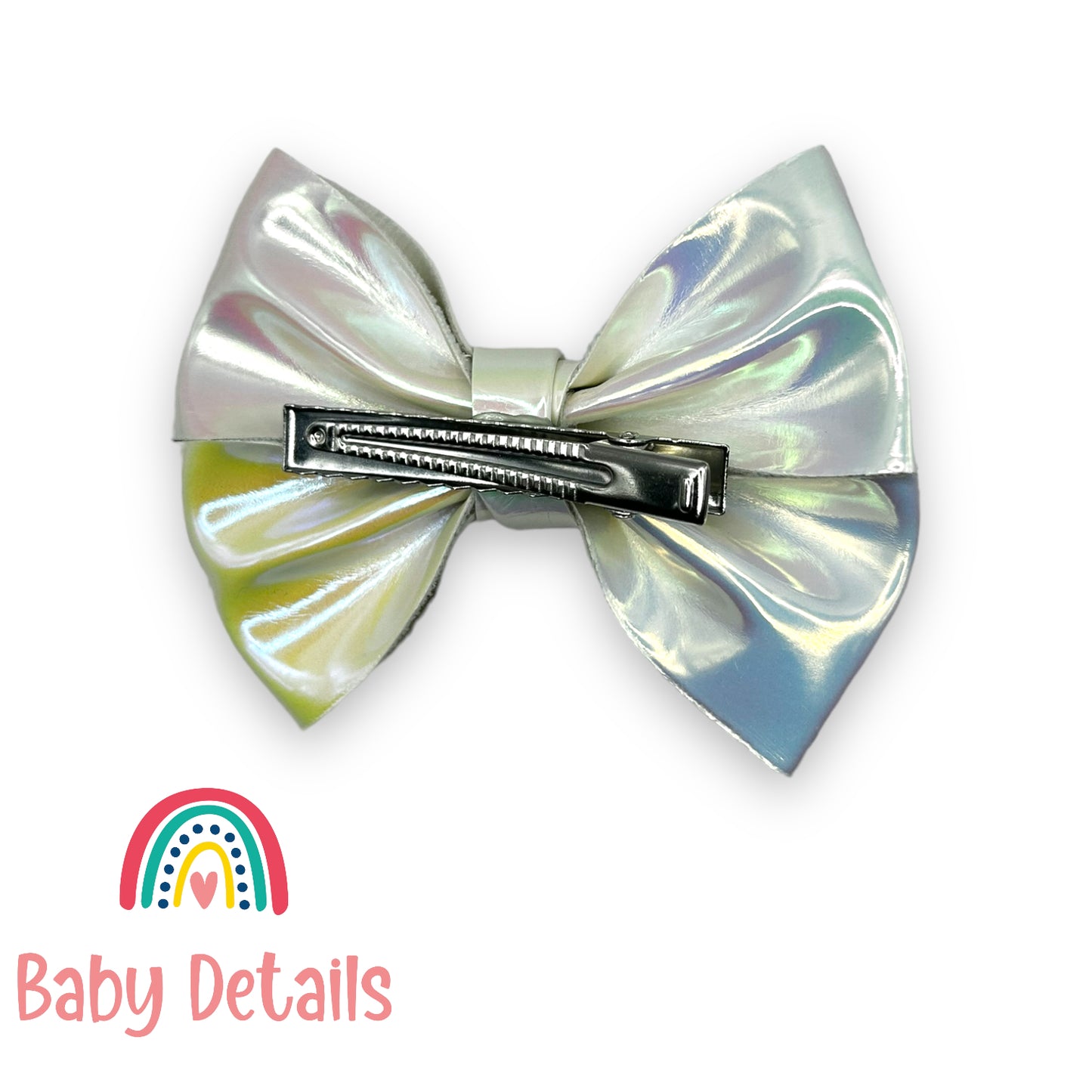 فيونكة جلدية - لؤلؤي