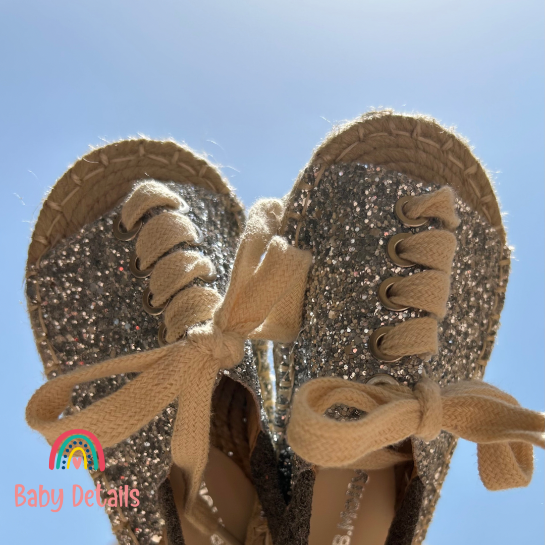 Silver Glitter Sandal