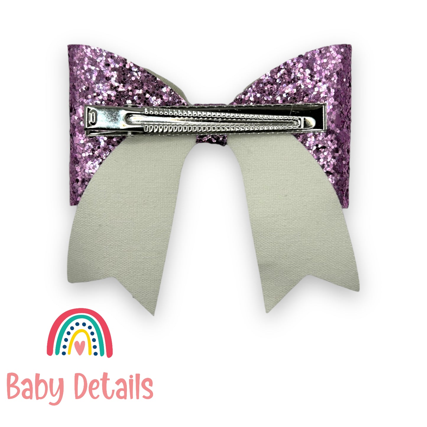 Special Bow Glitter Hair Clip - Purple
