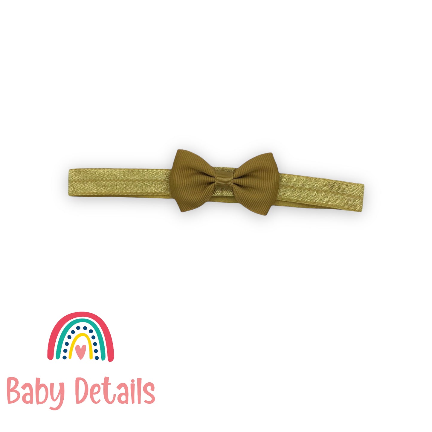 Gold Basic Bow Headband
