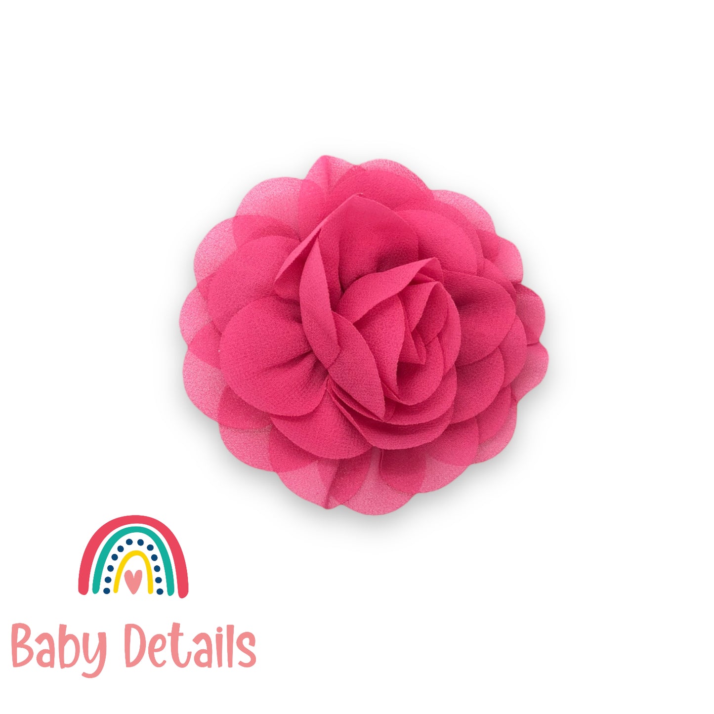 fuchsia Chiffon petals hair clip