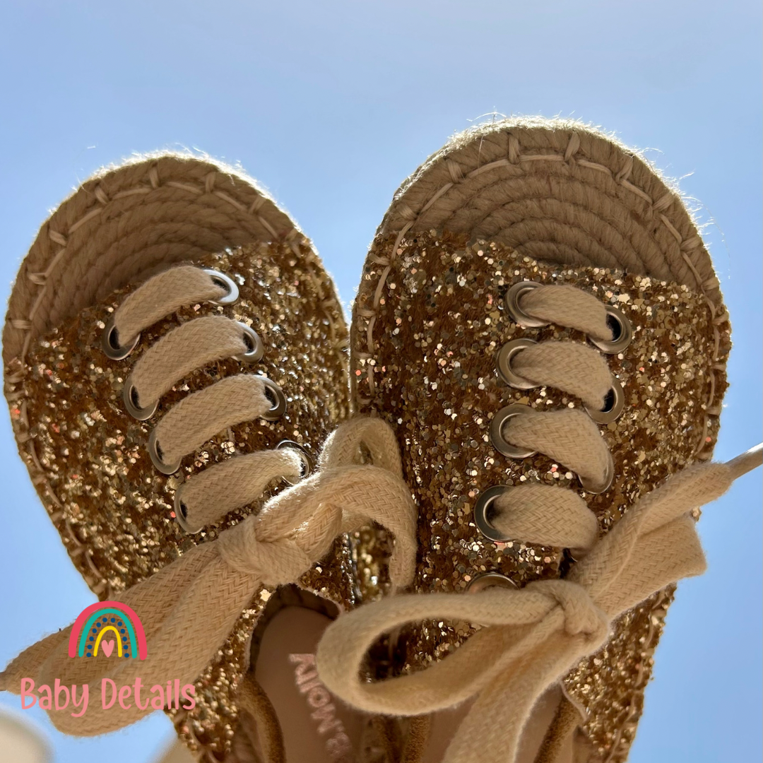 Gold Glitter Sandal
