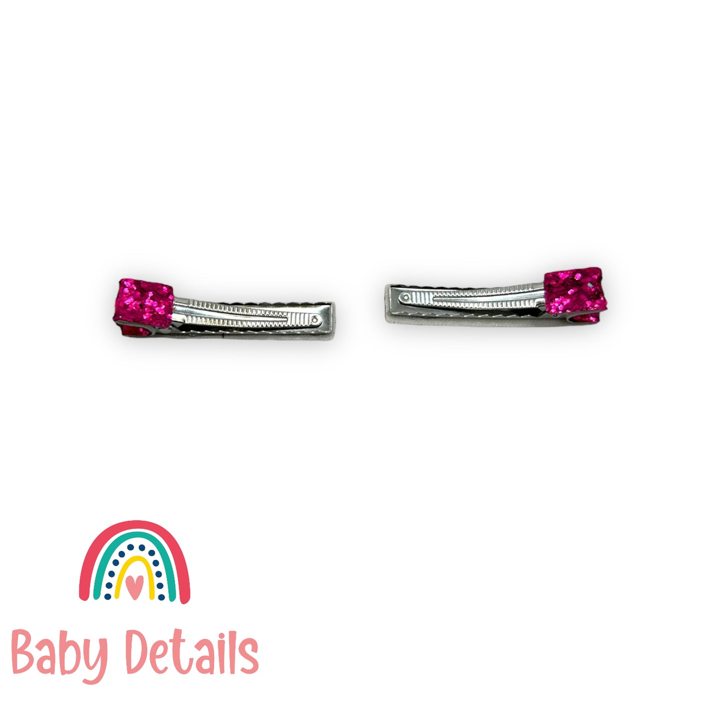 مشابك شعر لامعة - فوشيا