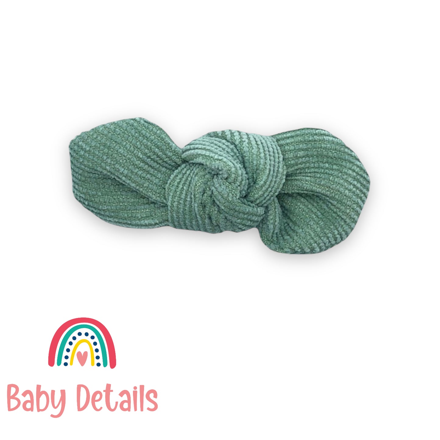 Velvet Hair Clip Green