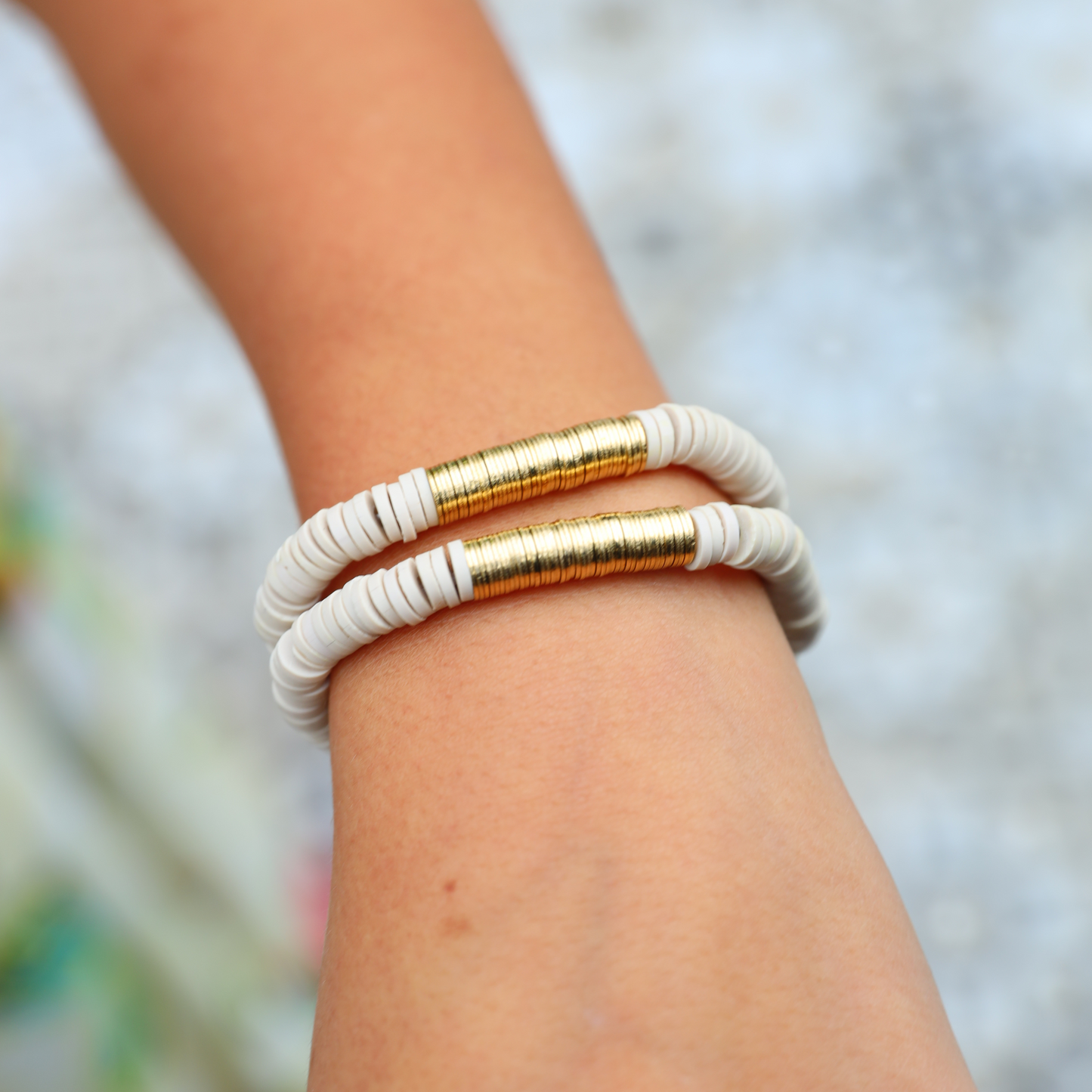 Beige Bracelets