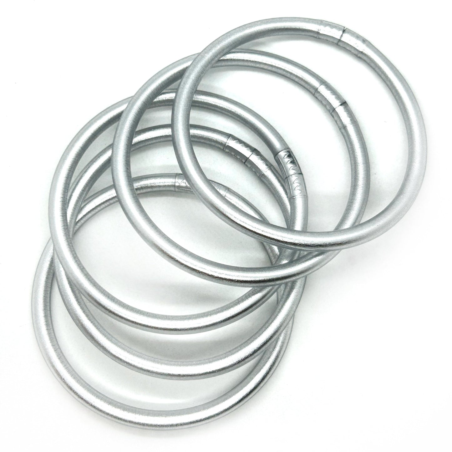 Silver Silicon Bracelets