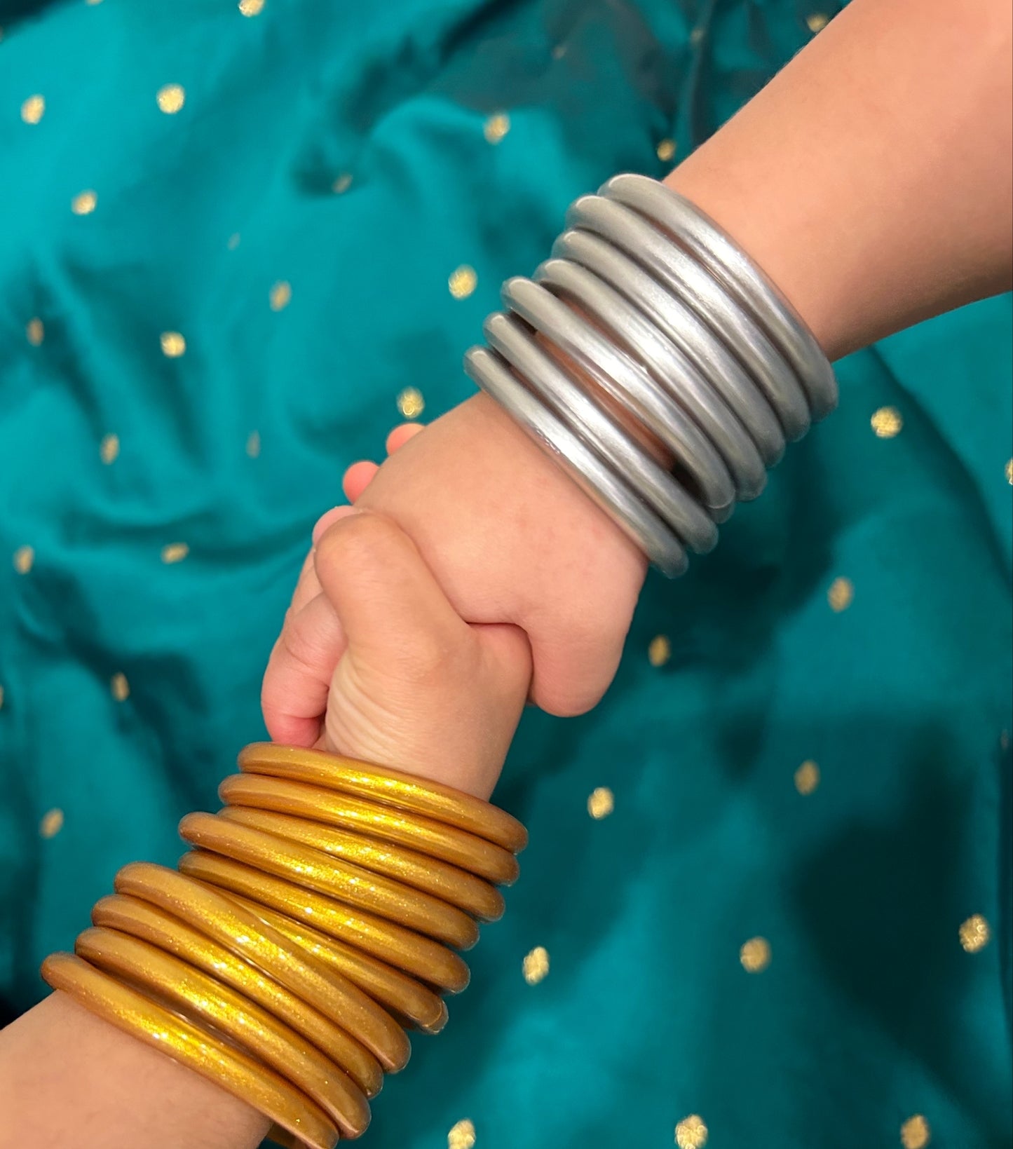 Silver Silicon Bracelets
