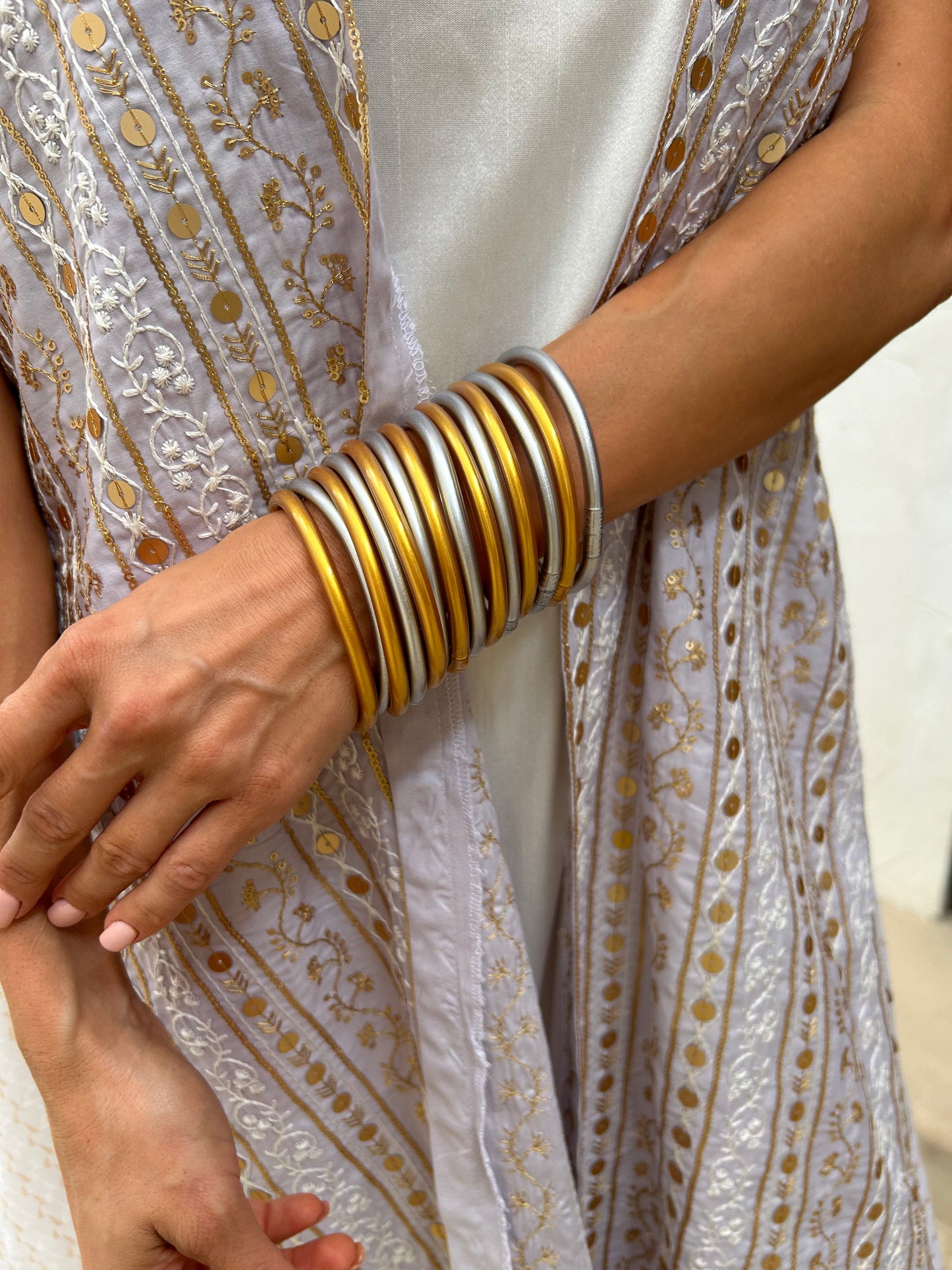 Silver Silicon Bracelets