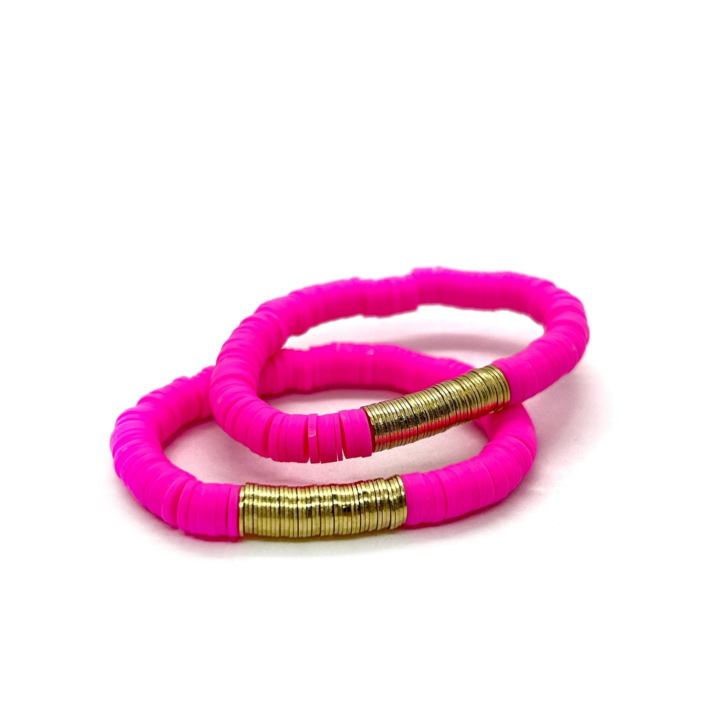Neon Pink Bracelets