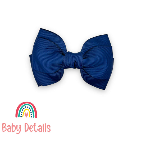 Big Classic Bow hair clip - Navy Blue