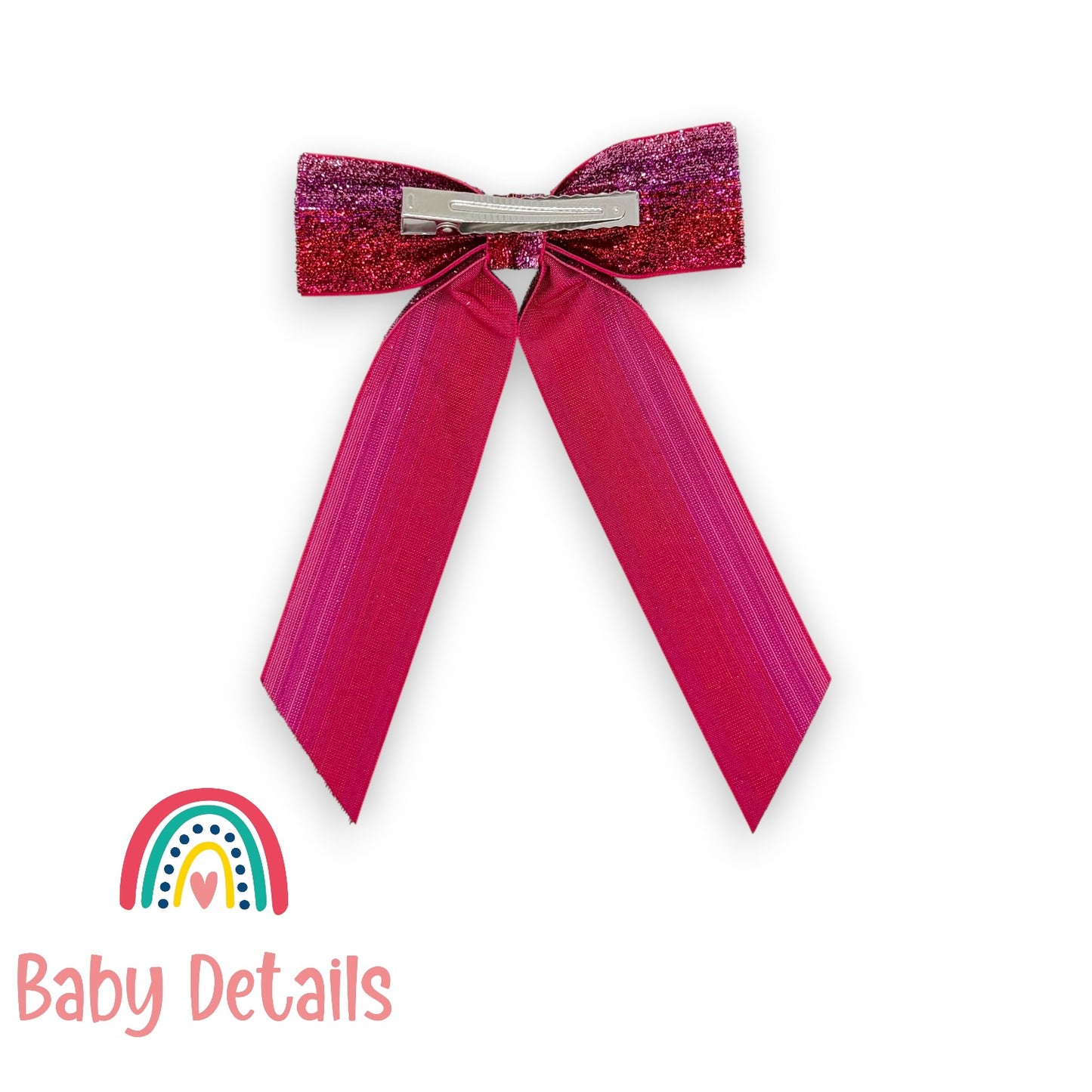 Wide Long Shiny Ribbon - Pink & Red